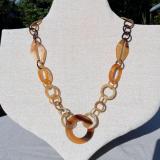 Diversified horn chain necklace